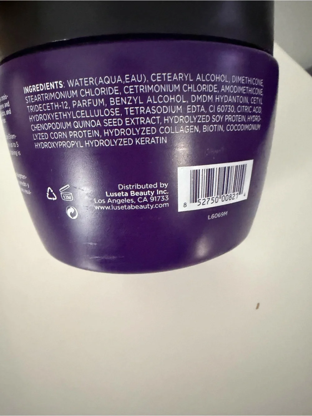LUSETA Hair Mask Color Brightening 16.9 fl oz For Blonde & Gray Hair NEW